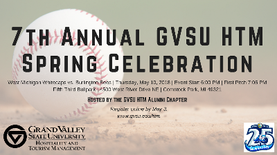 GVSU HTM Spring Celebration Flyer